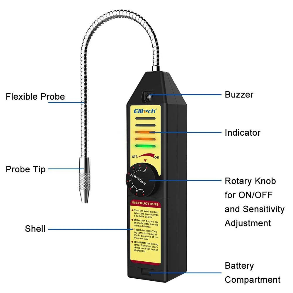 Elitech WJL-6000S Leak Detector