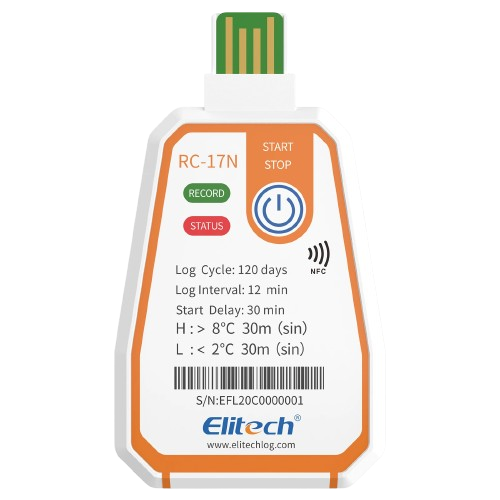 Elitech RC-17 Temperature Data Logger Single Use