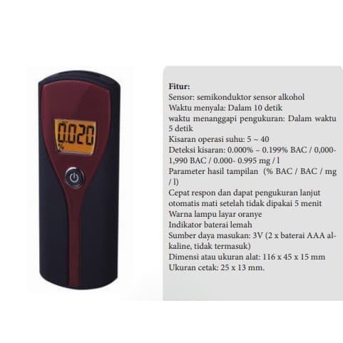 Amtast AMT125 Alcohol Tester