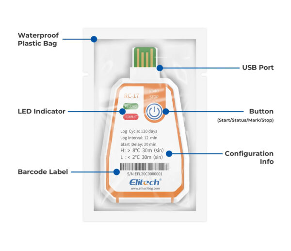 Elitech RC-4 USB Temperature Data Logger