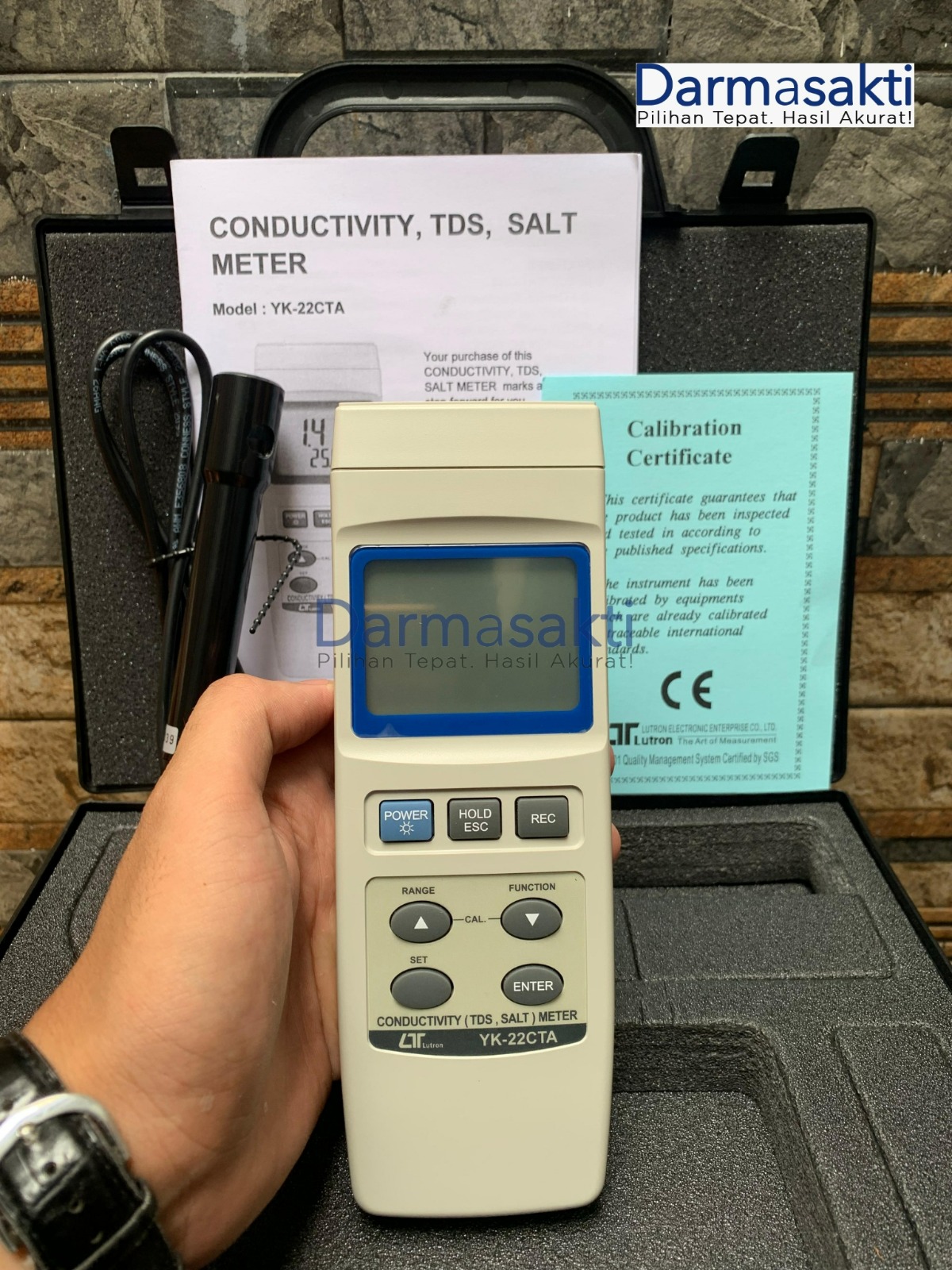 Lutron YK-22CTA Conductivity/ TDS/ Salt Meter