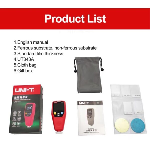 UNI-T UT343A Coating Thickness Gauge