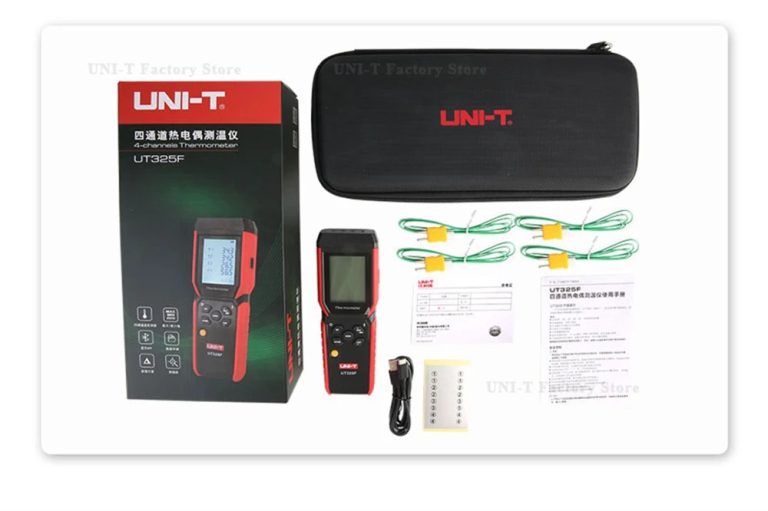 Thermomètre Bluetooth Enregistrement Données Thermomètre Numérique 4 Canaux UNI-T UT325F - Pour Thermocouples Type K,J,T,E,R,S,N - Bluetooth Et Stockage Données Thermomètre Bluetooth Type K J T E Thermomètre Bluetooth Enregistrement Données Thermomètre Numérique 4 Canaux UNI-T UT325F - Pour Thermocouples Type K,J,T,E,R,S,N - Bluetooth Et Stockage Données Thermomètre Bluetooth Type K J T E