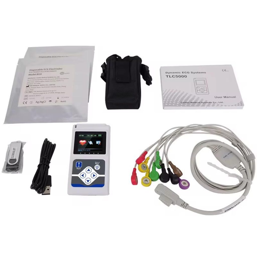 Tlc Monitor CONTEC TLC5000 12 Channel ECG/EKG Holter System Recorder Monitor ...