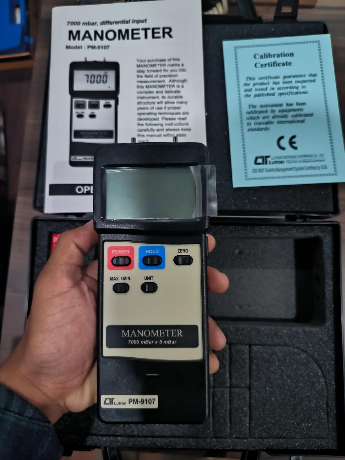 LUTRON PM-9107 Manometer 7000 mbar 1